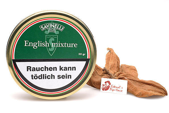 Savinelli English Mixture Pipe tobacco 50g Tin Savinelli English Mixture Pipe tobacco 50g Tin